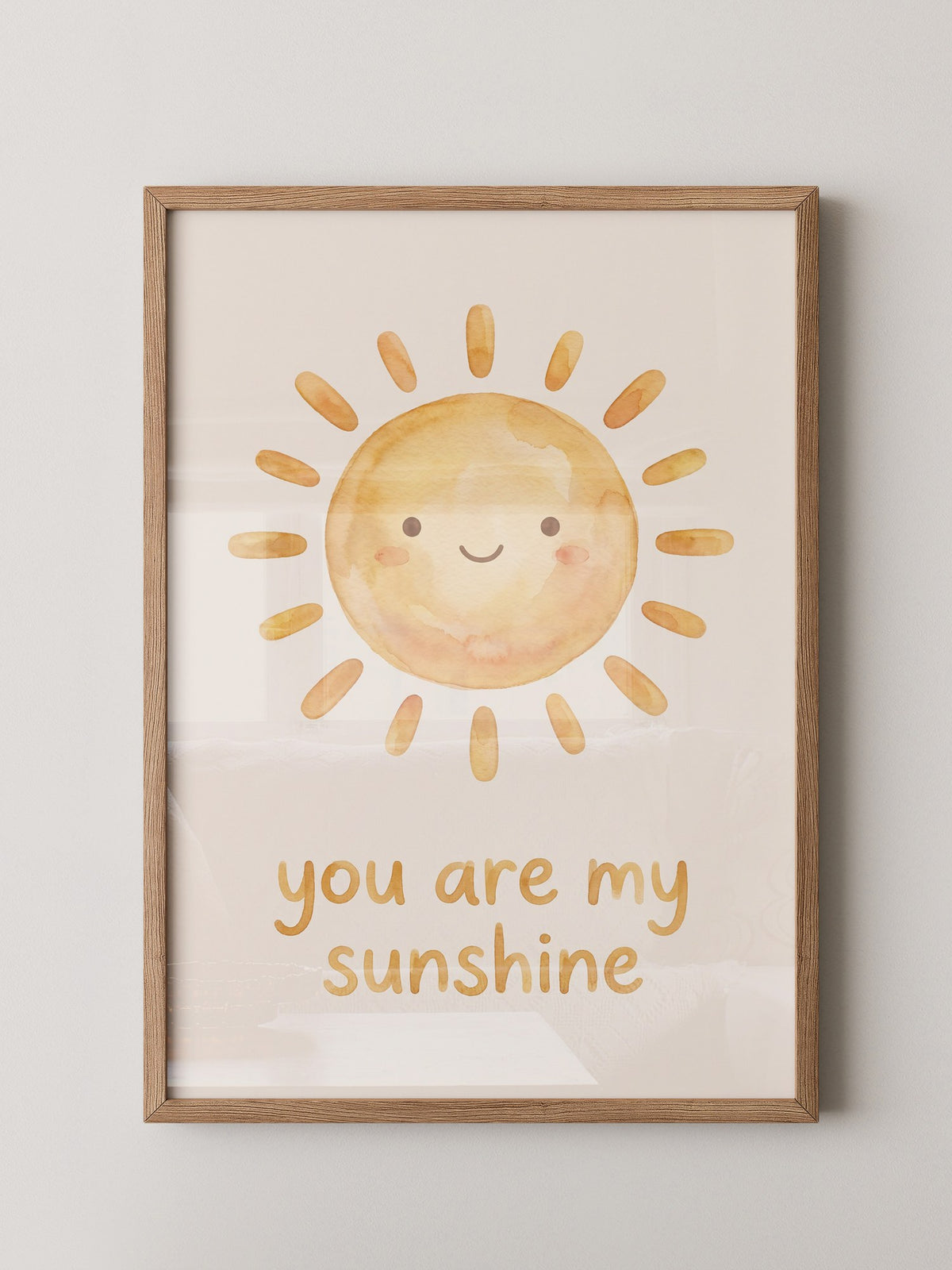 Fröhliche Sonne Aquarell