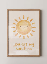 Fröhliche Sonne Aquarell