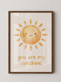 Fröhliche Sonne Aquarell