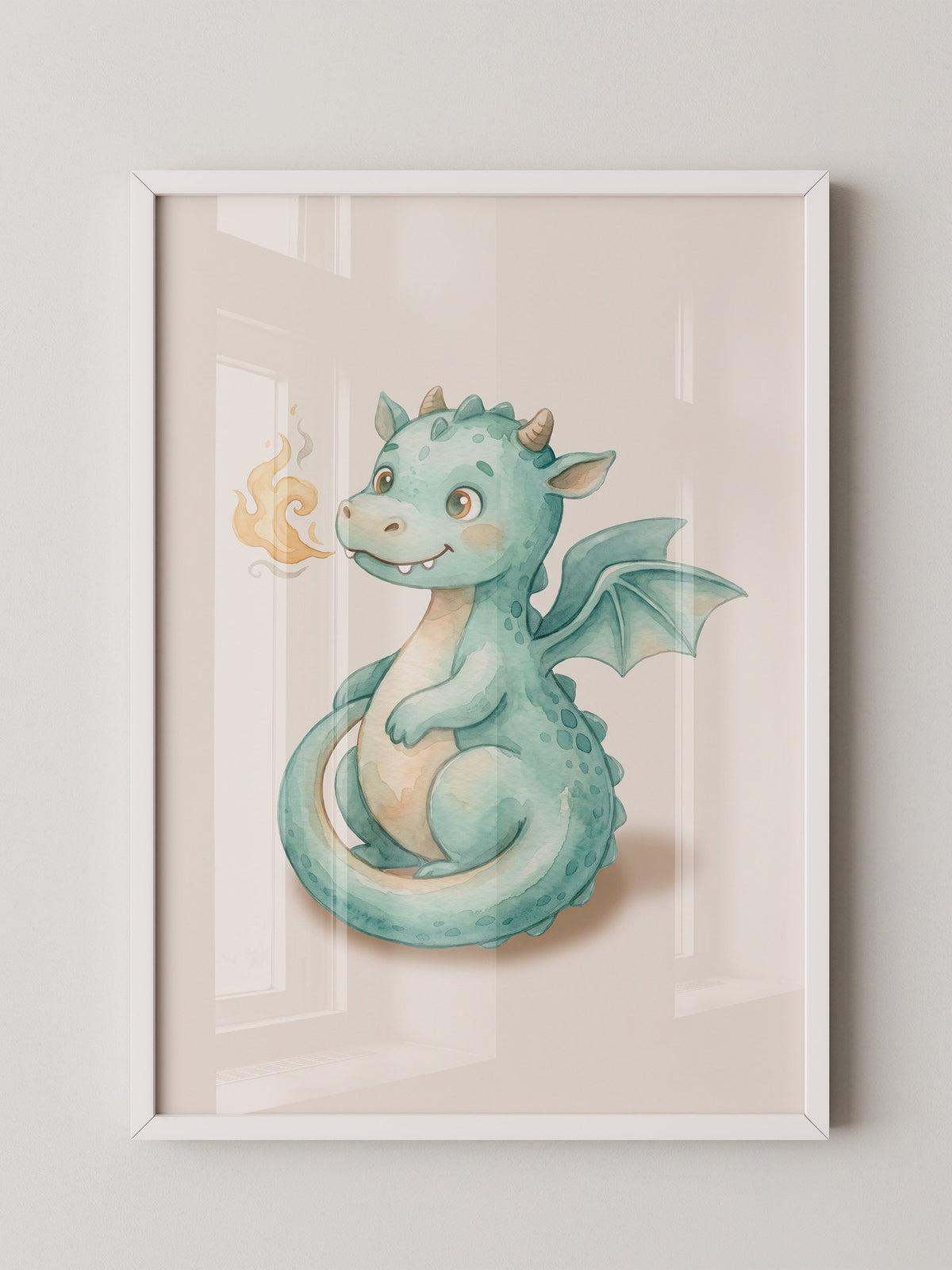 Drachenbaby in Aquarellmint