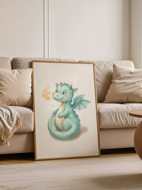 Drachenbaby in Aquarellmint