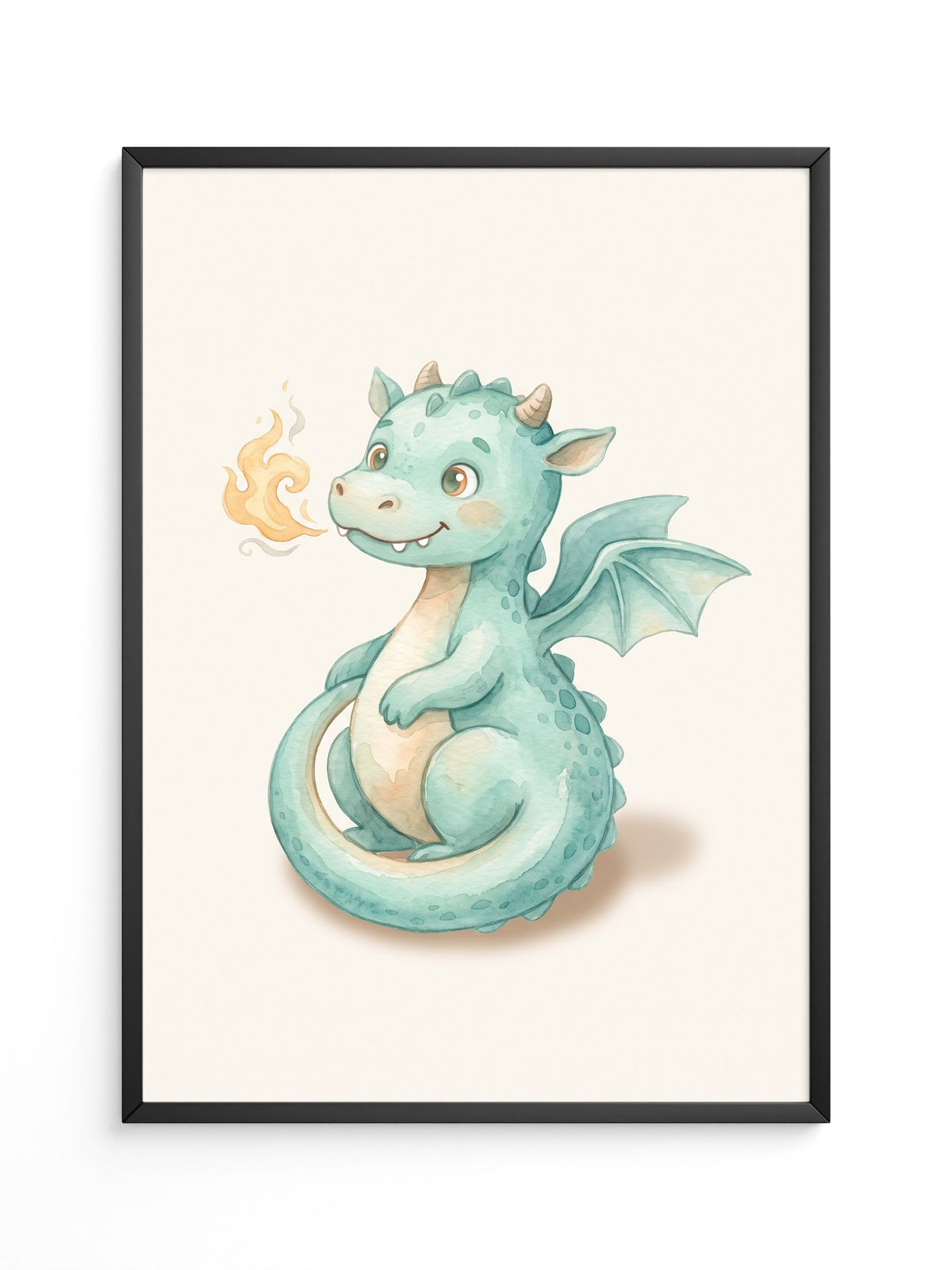 Drachenbaby in Aquarellmint