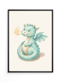Drachenbaby in Aquarellmint