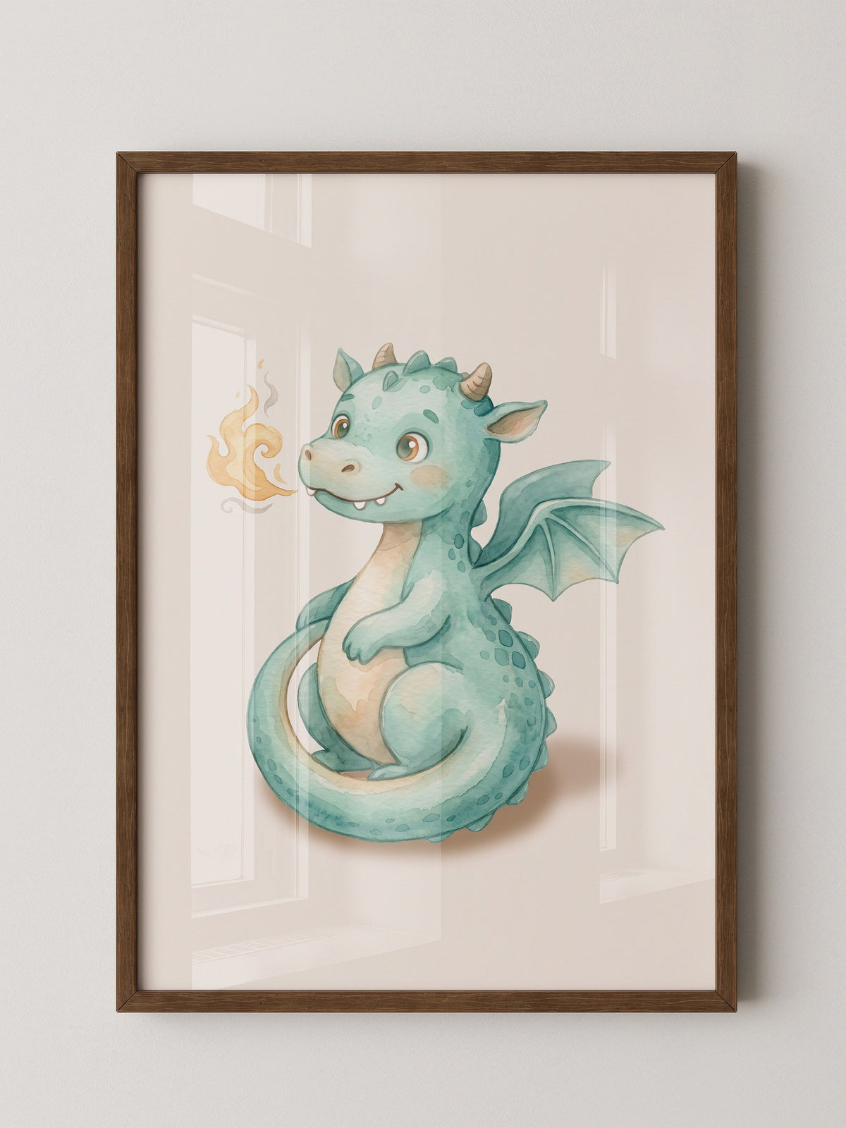 Drachenbaby in Aquarellmint