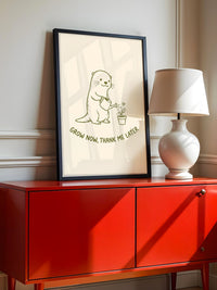 Niedlicher Otter pflanzt Liebe