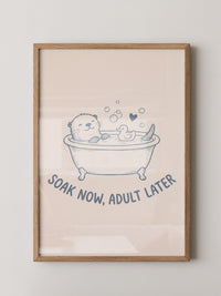 Otter in Badewanne Entspannung