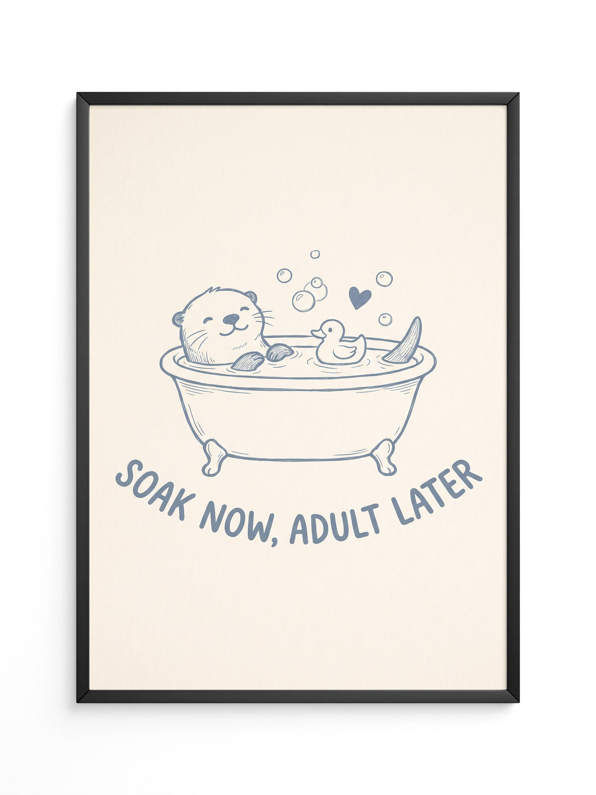 Otter in Badewanne Entspannung