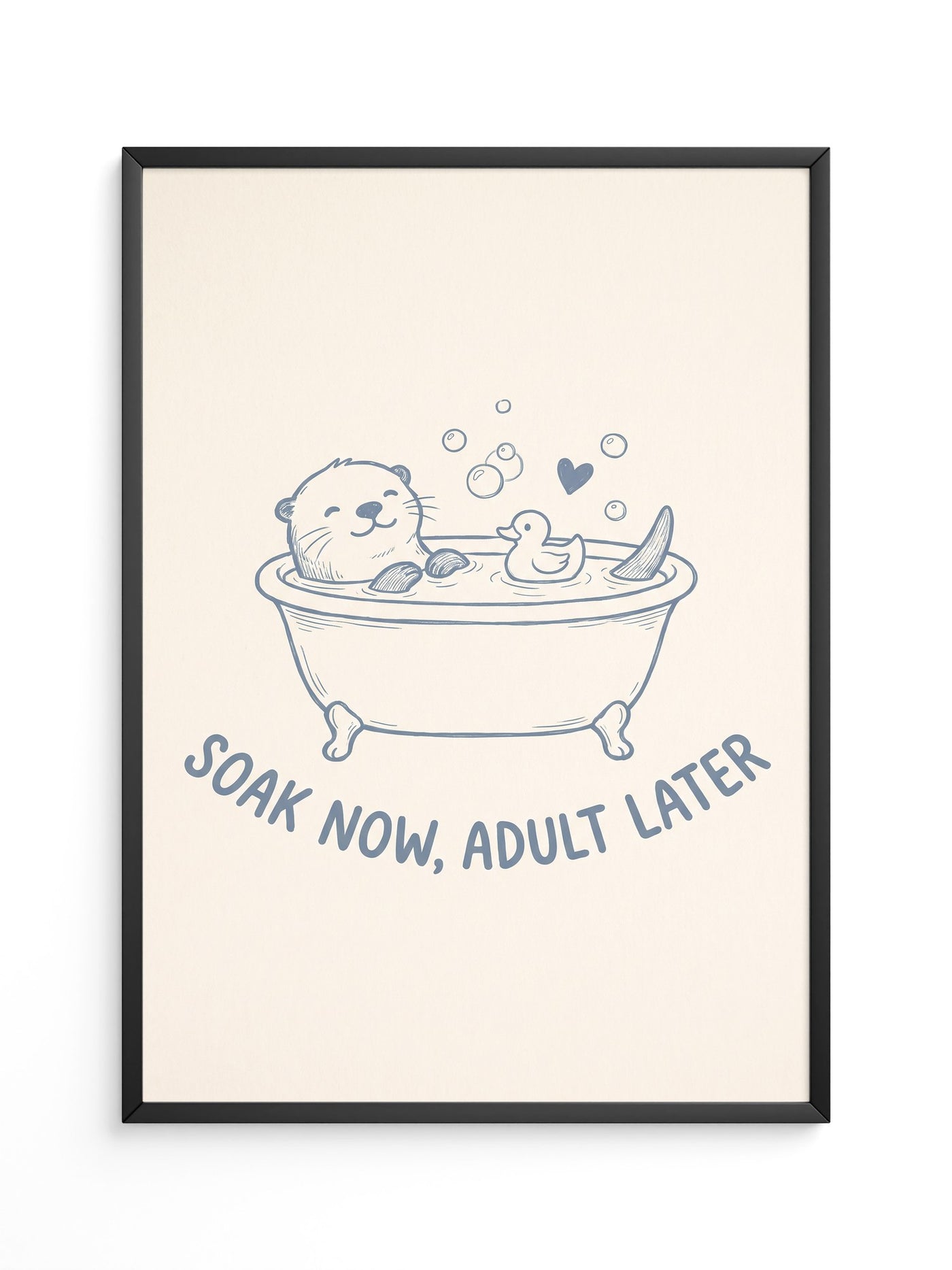 Otter in Badewanne Entspannung