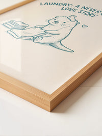 Otter Wäschtag Cartoonverspieltheit