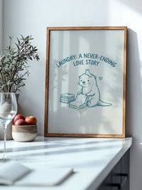 Otter Wäschtag Cartoonverspieltheit