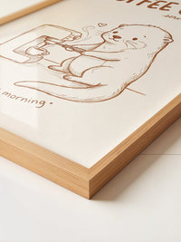 Otter Kaffeezubereitung Herzchen