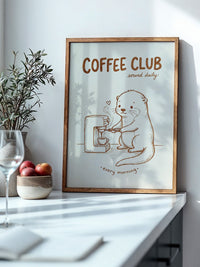 Otter Kaffeezubereitung Herzchen