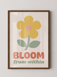 Gelbe Blume pastellige Töne