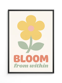 Gelbe Blume pastellige Töne