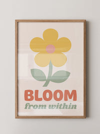 Gelbe Blume pastellige Töne