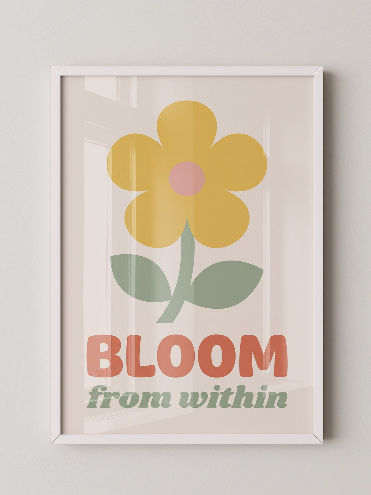 Gelbe Blume pastellige Töne