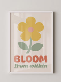 Gelbe Blume pastellige Töne