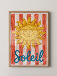 Sonne Strahlen Retro Streifen