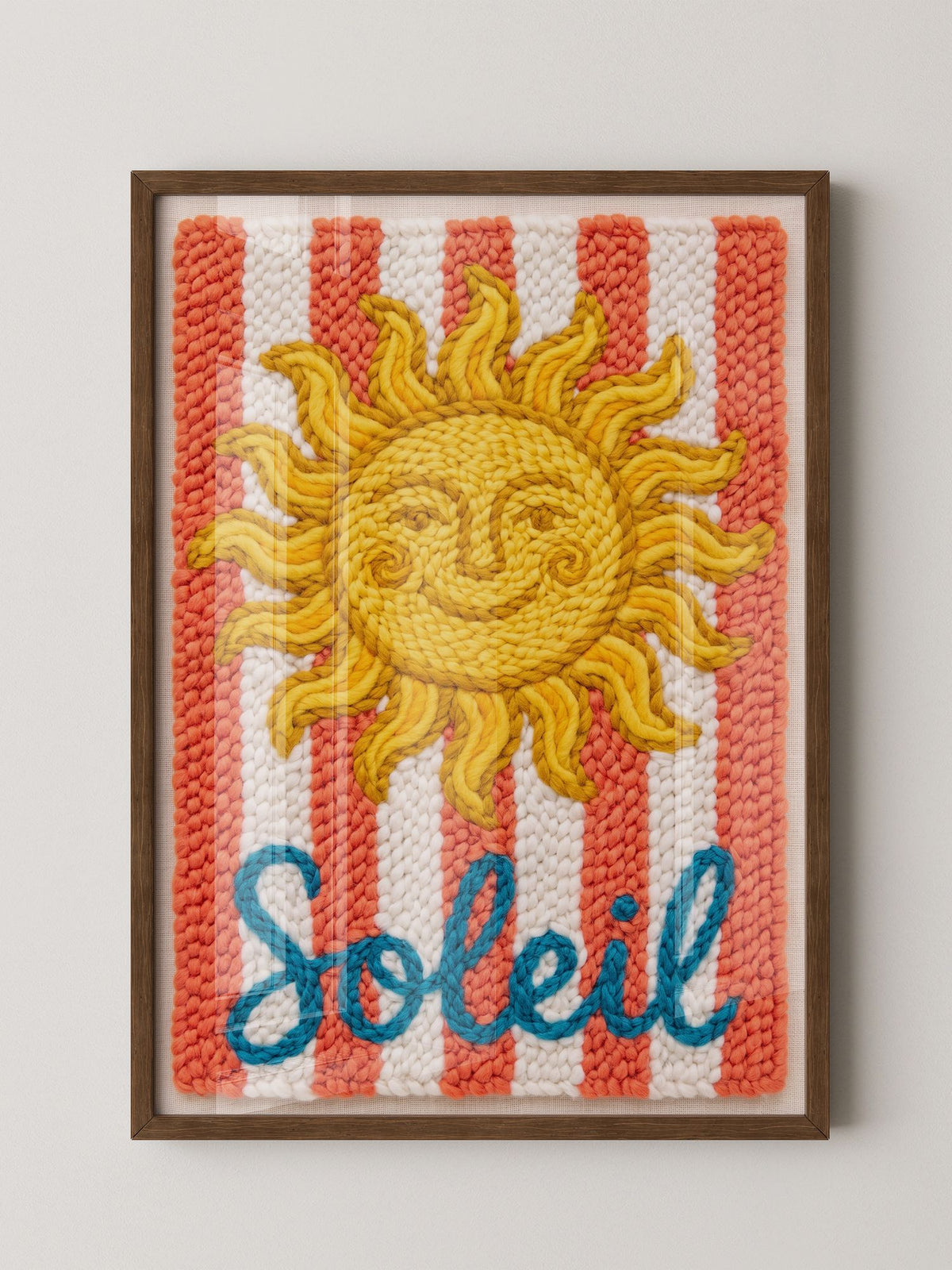 Sonne Strahlen Retro Streifen
