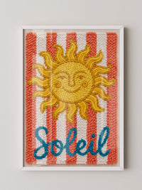Sonne Strahlen Retro Streifen