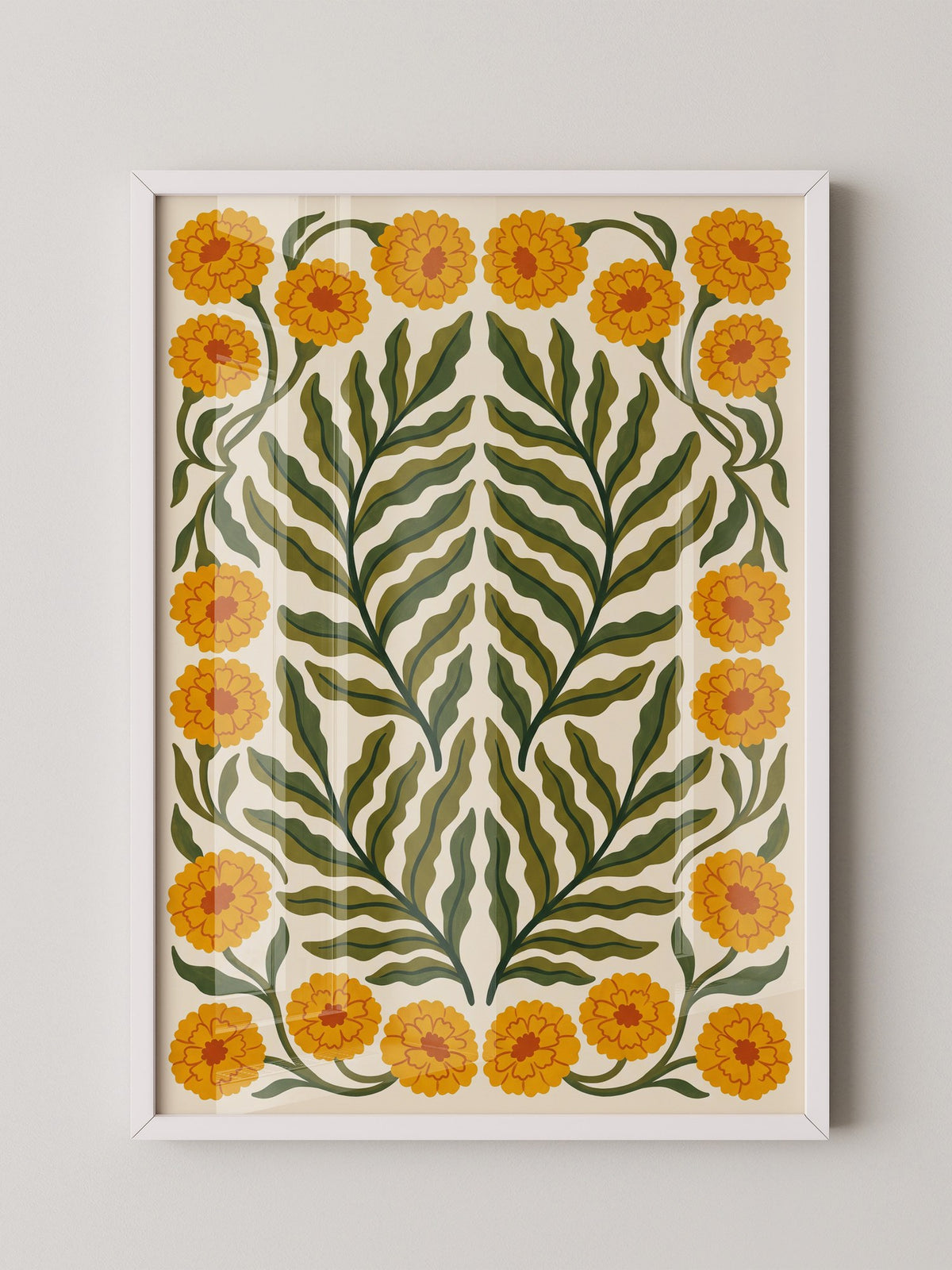 Marigold Blumen Gelb-Ornament
