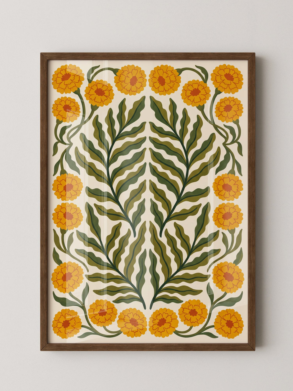 Marigold Blumen Gelb-Ornament