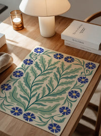 Blau Kornblumen Ornament Muster