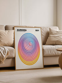 Vibrierende Spiralen Regenbogen