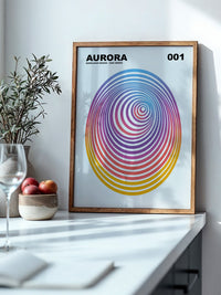 Vibrierende Spiralen Regenbogen