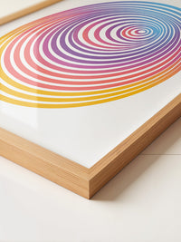 Vibrierende Spiralen Regenbogen