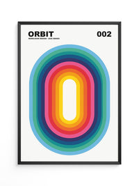 Regenbogen Oval Strahlendes Design
