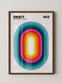 Regenbogen Oval Strahlendes Design