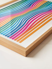 Bunte Wellenoptik Streifen