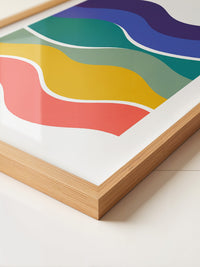 Wellen Regenbogenfarben