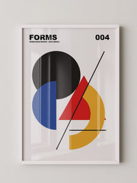 Abstrakte Formen bunte Geometrie