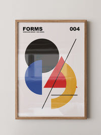 Abstrakte Formen bunte Geometrie
