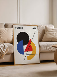 Abstrakte Formen bunte Geometrie