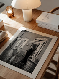Elegante Frau mit Gepard Retro