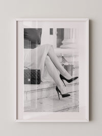 Elegant Frau Beine Retro Stil