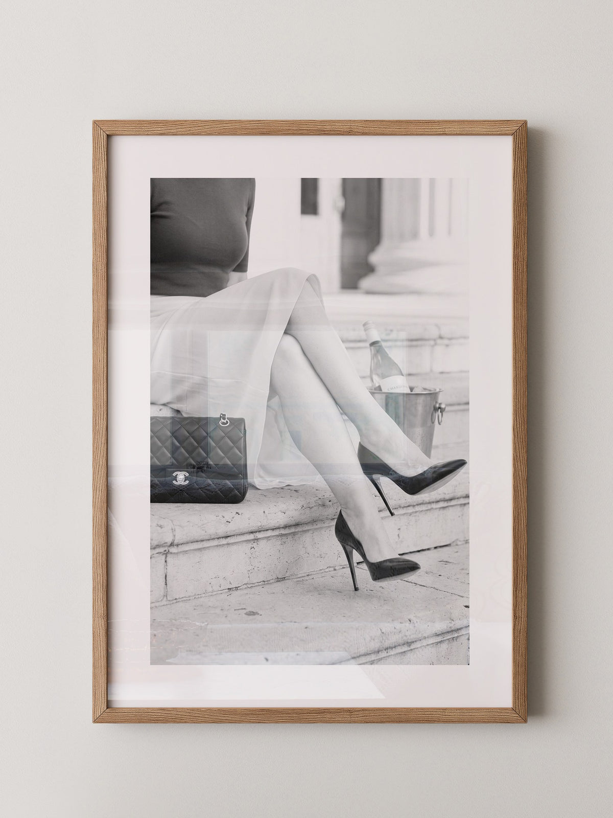Elegant Frau Beine Retro Stil