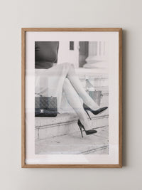 Elegant Frau Beine Retro Stil