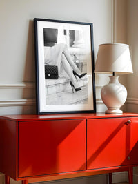 Elegant Frau Beine Retro Stil