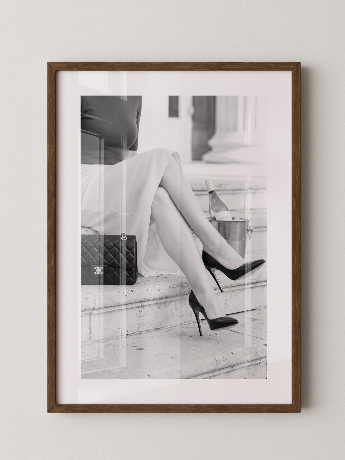 Elegant Frau Beine Retro Stil