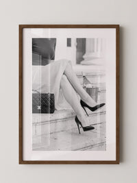 Elegant Frau Beine Retro Stil