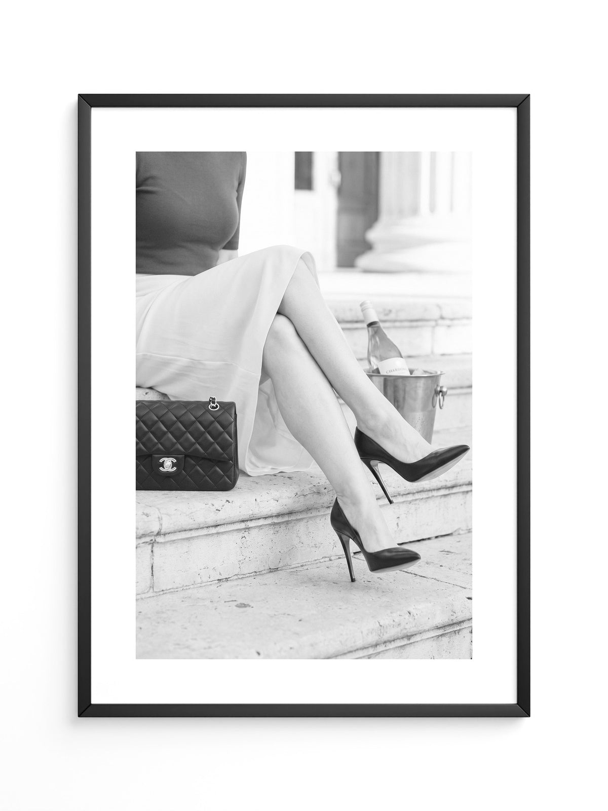 Elegant Frau Beine Retro Stil