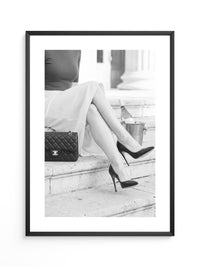 Elegant Frau Beine Retro Stil