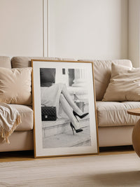 Elegant Frau Beine Retro Stil