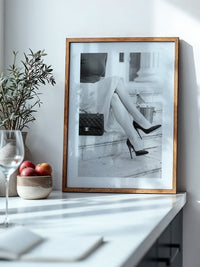 Elegant Frau Beine Retro Stil