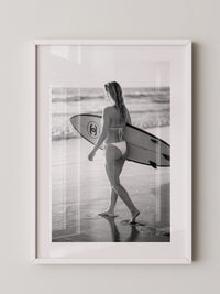 Surferin Strand Schwarzweiss