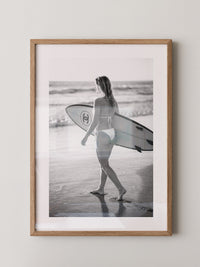 Surferin Strand Schwarzweiss
